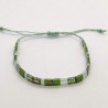 Bracelet Miyuki Tila - Green Forest